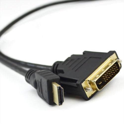 Western Gadget® HDMI to DVI-D Cable 24+1 Pin Gold Plated Bi Directional High-Speed Digital Video Lead compatible with PC Laptop Xbox One PS5 PS4 PS3 HDTV Monitor Projector 1080p Full HD (1M)