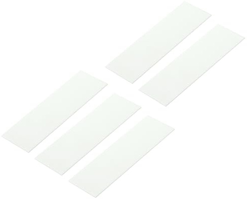 sourcing map 5Pcs Knife Handle Liner 6 x 2 x 0.04 G10 Spacer Sheets Handle Liners Material for Knife Scales Slabs Making Supplies Tool, White