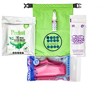 SHEWEE Car & Camp Pack -Reusable Pee Funnel – The Original Female Urination Device Since 1999! Quickly, Easily and Discreetly, Wee Standing Up Without Removing Clothing (Pink)