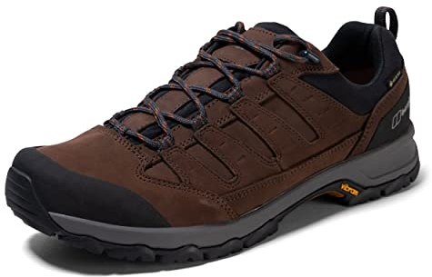 Berghaus Men's Fellmaster Active Gore-Tex Waterproof Walking Shoes, Brown/Burnt Orange, 7 UK