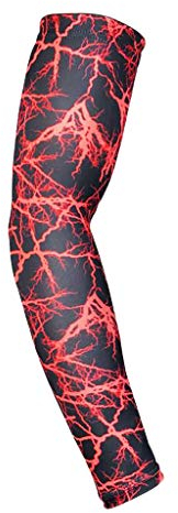 Celucke Kompression Ärmlinge Arm Sleeves Armwärmer Armstulpen Sonnenschutz Rutschfest Atmungsaktives Basketball Volleyball Radsport Sport Golf Damen Herren Jungen Coole Print M-XL 1eins