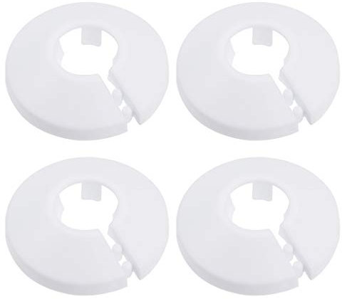 uxcell Lot de 4 colliers de tuyau en polypropylène pour radiateur Blanc 16 mm