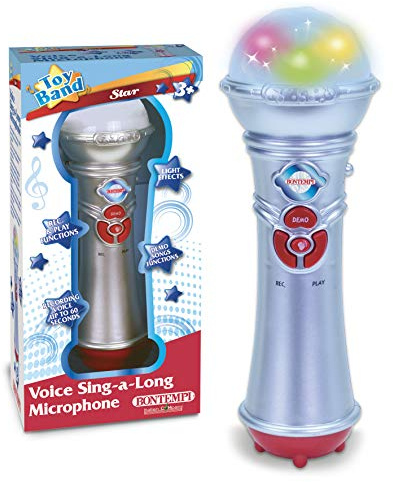 Bontempi 41 2720 - Micro pour La Voix avec Fonction d'Enregistrement et Réécoute