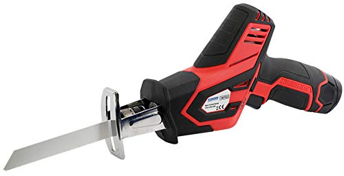 KUNZER 7AFS02 Elektro-Fuchsschwanz inkl. 12V Akku - Säbelsäge mit 16 mm Sägehub, 100 mm Schnitttiefe und 3.000 U/min