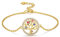 kanisee Bracelets Arbre de Vie pour Femme Bijoux en Argent 925 avec Cristaux, Cadeau Saint Valentin Femme Maman Grand Mere Original Anniversaire (Gold)