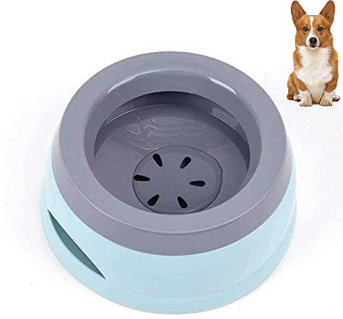 Haustier Auto Napf, Trinknapf für Hunde, Wassernapf Hund Unterwegs, 750ml Auslaufsicher Spritzschutz Praktischer Reisenapf, Plastik Abnehmbar Tragbar Wasserschüssel, Hundenapf Blau Für Balkone