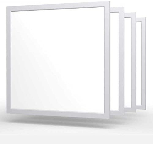 Manningham Lighting 6 PCS LED Backlit Ceiling Panel Light 45W 600x600mm Ultra Slim Recessed Cool White High Lumen Super Bright 4500lm Flat Tile (6X Panels)