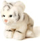 Uni-Toys - Weißer Tiger Baby, sitzend - 19 cm (Höhe) - Plüsch-Wildtier - Plüschtier, Kuscheltier