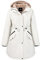 Orolay Blousons Coupe-vent Printemps Manteau Chaud Mi-long D'extérieur pour Femme s Beige XXL