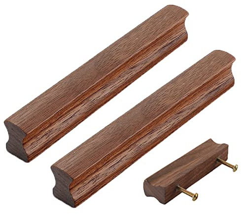 YHBZ Solid Wood Drawer Pull Knobs,Furniture Handles Pulls,2Pcs Cabinet Door Handles,for Wardrobe,Closet,Bedside Cabinets,Kitchen Cupboard Hardware,500mm/19.7in
