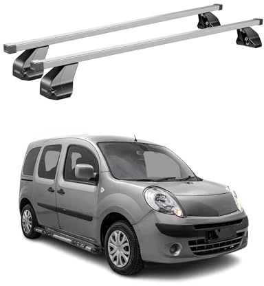 OMAC Menabo Dachträger für Mitsubishi L200 2006-2015 Stahl Silber | DIN 75302:2019 & ISO/PAS 11154:2006 geprüft, Abschließbar, City-Crash-getestet, bis 50 kg Traglast, Querträger, Grundträger