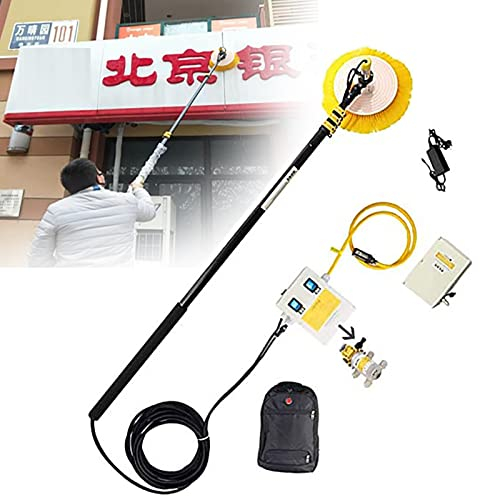 Hoiaost 宏魔 Spazzola Pulizia Pannello Solare Pulizia Manuale Pannello Solare Pulitore Automatico Tetto Telescopica Alimentata Ad Acqua Strumento Vetro della Finestra (Versione Elettrica al Litio),5.5m