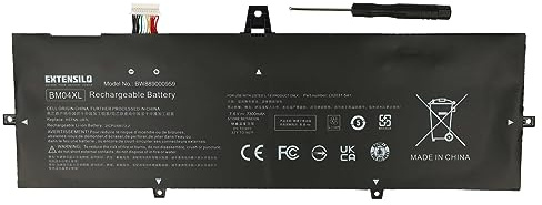 EXTENSILO Akku kompatibel mit HP EliteBook x360 1030 G3 45X96UT | x360 1030 G3 3ZH01EA Notebook (7300 mAh, 7,6 V, Li-Ion)