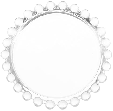 Holibanna 1stk Perlenschale Kuchen-display-tablett Party Vorspeise Fotohintergrund Schmucktablett Schmuckhalter-organizer Schmuck Kulisse Tischdeko Glas Schmuckschale Tischgesellschaft Wanne