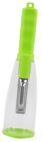 Fruits and Vegetables Peeler with Storage Box, Multifunction Stainless Steel Vegetable Peeler with Container Suitable for Carrots Potatoes Melons Kitchen Gadgets