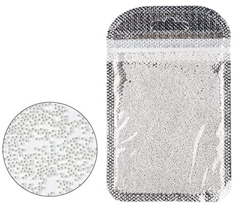 3D Nail Caviar Beads For Nail Art Metal Mini Nail Ball Beads Gold Silver Nail Studs DIY Nail Decorations Accessories Nail Art Metal