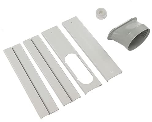 Eujgoov Kit de Fenêtre de Climatiseur Portable Pratique sans Espace, Matériau PVC Durable, adapté aux Portes Coulissantes, Performances Stables