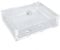 Fockety Wasserkühlung Radiator, Unterer Wasserauslass G1/4-Gewinde Einfacher Einbau CPU-Wasserblock 430ml Fassungsvermögen Durchsichtig Acryl-Wasserkühlung für PC-Wasserkühlung