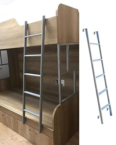 Etagenbettleiter zum Einhängen, Etagenleiter für Zwei Einzelbetten, universelle Hochleistungs-Trittleiter – 4 Stufen/5 Stufen, Dachgeschoss-Haus-Dachboden-Treppe, Wohnmobil-Etagenleiter, Bel