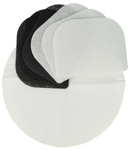 vhbw 3x filtro antigrasso, 3x filtro ai carboni attivi, 6x filtro di carta compatibile con DeLonghi F895, F891 friggitrice - set da 12pz.