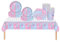 69pcs Baby Gender Reveal Party Tableware Decorations,Boy or Girl Tablecloth,Paper Plates,Napkins Serviettes and Cups Dinnerware Set,Pink and Blue Cutlery for Baby Shower Gender Reveal Party Decoration