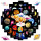50 Stück Weltraum Planeten Aufkleber, 4-7 cm Weltraum Sterne Sticker, Vinyl Wasserdicht Planeten Sticker, für Laptop Skateboard Gepäck Fahrrad Wasserflasche Computer Jungen Kinder Universum