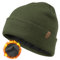 FURTALK Classic Beanie mit weiches Thermisches Polarfleece-Futter Unisex Strickmütze Warm Wintermütze für Herren & Damen Grün