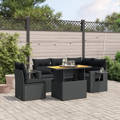 Amorsee Balkon Lounge Klein Verstellbare Tischplatte Balkon Sofa Rattan Gartensofa Gartenlounge Ecklounge Ecksofa Lounge Möbel Outdoor Loungemöbel Balkonsofa Gartenmöbel Balkonmöbel