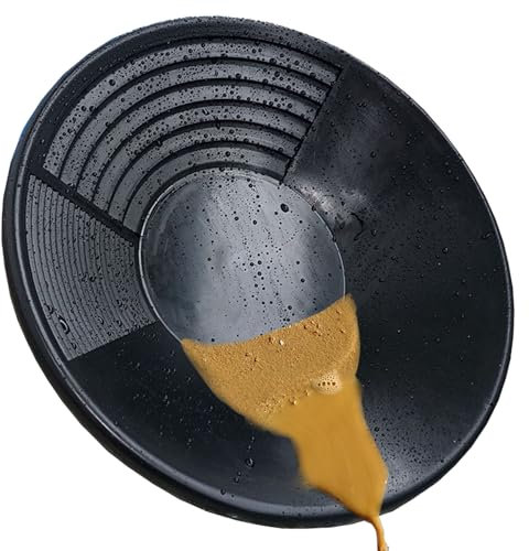 Poêle à or Kit d'orpaillage d'or de 15 pouces, équipement d'orpaillage manuel à 3 fusils pour une extraction et une prospection faciles de l'or, système de lavage de l'or, kit d'orpaillage d'or, équip