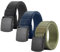 ASFWAGQ 3er Unisex Gürtel Nylon Canvas Belt für Damen und Herren,Verstellbarer Nylon Outdoor Stoff Gürtel,Keine Metallschnalle Schneller Pass durch die Flughafensicherheit (Schwarz+blau+Armee Grün)