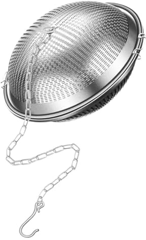 Edelstahl Teesieb aus Edelstahl Feinmaschig Silber für Getränke | Gewürzbehälter zum Mitkochen, Küchengewürzfilter, Koch Infuser aus Edelstahl
