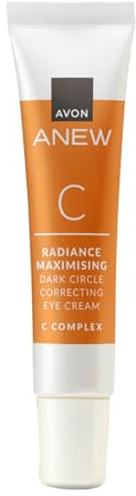 Avon Anew Radiance Maximising Dark Circle Correcting Eye Cream 15ml, Reawaken Tired-looking Eyes, Contains Vitamin C, Co-created by Dermatologists and Scientists, Cruelty Free