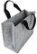 SIGEL BA430 Desk Sharing Bag Basic, Organizer für mobiles Arbeiten, faltbar, synthetischer Filz, hellgrau, Medium 36 x 15 x 28 cm