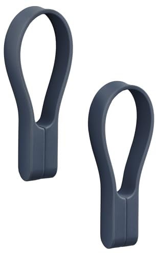 Zone Denmark Loop Handtuchklammern, Handtuchaufhänger, Magnetische Handtuchclips, Klammern/Clips für Handtücher und Geschirrtücher, 9 cm, 2 Stück, Royal Blue (Blau)
