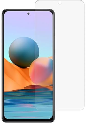 Genérico Protector de pantalla compatible con XIAOMI REDMI NOTE 10 PRO * Cristal templado plano 9H * Compatible y resistente