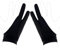 Two-Finger Artist Glove for Drawing Tablet, Digital Drawing Graphic Writing Gloves Fits Right Hand and Left Hand, Smudge Guard Art Monitor Painting Glove for iPad Pad Sketching, Palm Rejection Gift