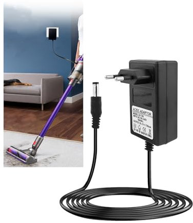 Cargador de 26,1 V pour Dyson V8 V7 V6, Alimentation Adaptateur con 2M Câble Compatible avec SV03 SV04 SV05 SV09 SV10 SV11 DC62 DC60 DC59 DC58