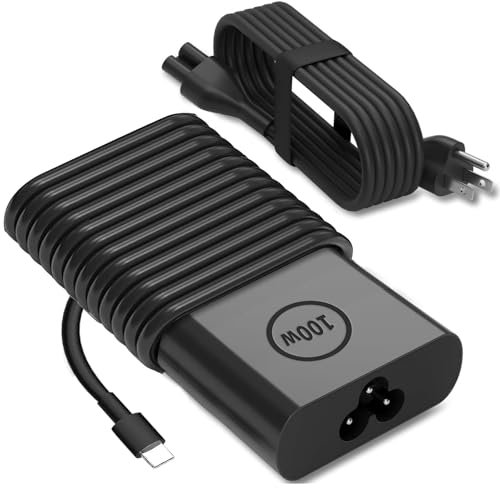 100W USB C Dell Laptop Charger for Dell Latitude 5540 5440 7340 Dell Precision 3580 5480 Type C Adapter