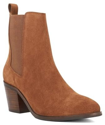 Dune London Ladies PASIL Almond Toe Block Heel Boots Size UK 5 Ankle Boots