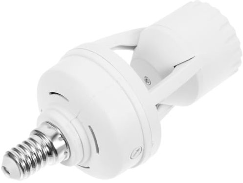 VILLCASE Douille d'Ampoule E27 Détecteur de Mouvement Adaptateur pour E14 Installation Verticale Pratique et Solide Usage Personnel ou Professionnel 1 Pièce