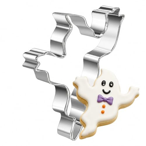 Geist-Ausstecher aus Edelstahl für Halloween-Kekse | Gruselige Geistform für Kekse, Fondant, Gebäck und Halloween-Backideen