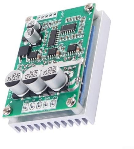 Gettimore BLDC Motor Driver Board, 500W 12-36V DC Brushless Speed Controller for PWM Hall-less Motor Control