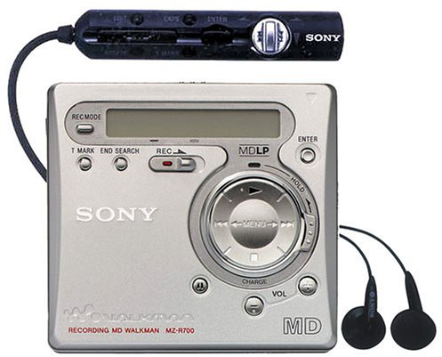 Sony MZ-R700/S tragbarer MiniDisc-Rekorder Silber