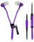 Seluxion - Ecouteurs Filaire Zip Kit Mains Libres Couleur Violet pour Samsung Galaxy S7, Galaxy S7 Edge, Galaxy S6, Galaxy S5, Galaxy A5