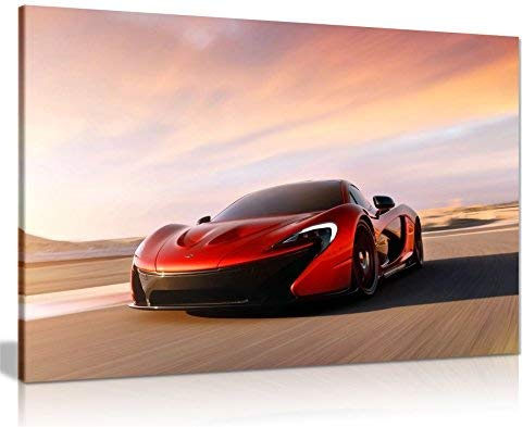 Mclaren P1 Supercar Canvas Wall Art Picture Print (12X8)
