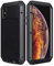 Lanhiem for iPhone X/Xs Case, iPhone 10 Case Heavy Duty Shockproof Tough Armor Metal Case with Screen Protector, 360 Full Body Protective Cover for iPhone X/Xs/10 - Black