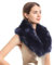 Soul Young Damen Fellkragen Pelzkragen Kunstfell Kunstpelz Winter Schal Wärm Fuchspelz Kragen EINWEG Verpackung(80cm,Blau)