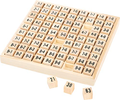 small foot Rechenbrett Das kleine 1x1 aus Holz, auf spielerische Art und Weise Rechnen lernen, ab 6 Jahren, 10953
