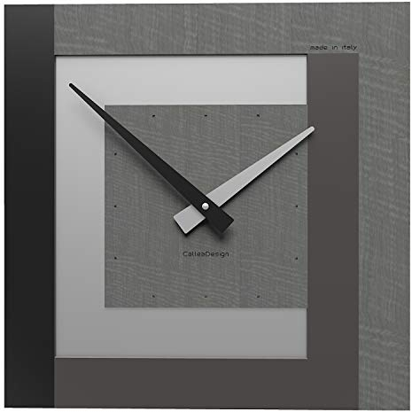 CalleaDesign 40 cm Wanduhr Clock40 Grauer Dornbusch
