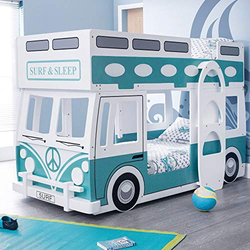 happybeds Wooden Kids Theme Bunk, Campervan Bunk Bed - 3ft Single (90 x 190 cm) Frame Only